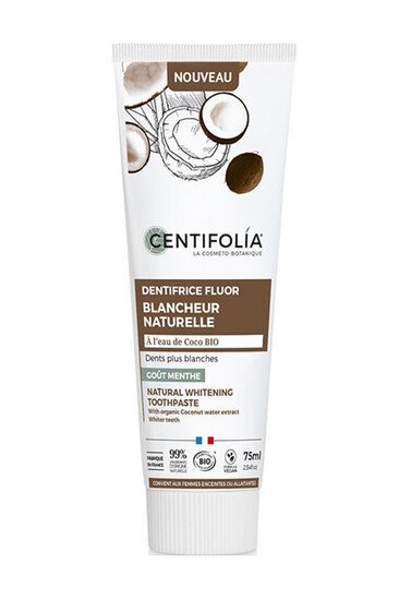 Dentifrice Fluor Blancheur Naturelle Bio - Centifolia
