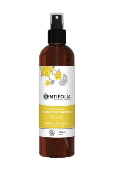 Eau Florale Bio Hélichryse (Immortelle) - Tonifiante & Illuminatrice - Centifolia
